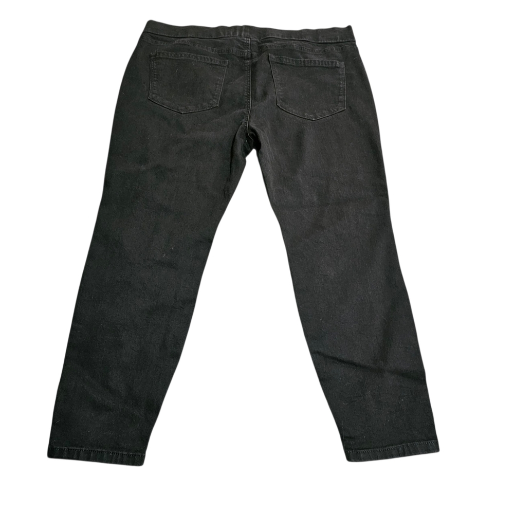 Evri Midrise Jegging Ankle Pants Black Womens Plus Size 16 W S - Picture 3 of 11